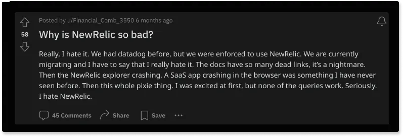 Why new-relic is bad reddit-comment.webp