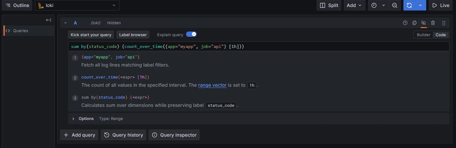 Label matching in Loki LogQL